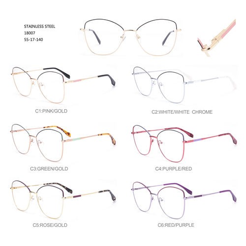 Oversize Stainless Steel Lunettes Solaires W35418007