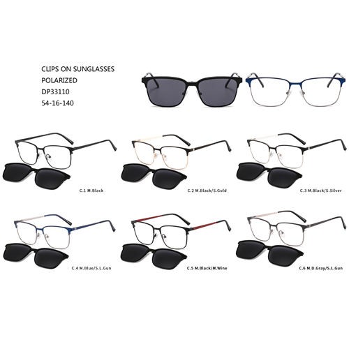 Polarized Metal Fashion Eyewear Clip On Sunglasses W31633110