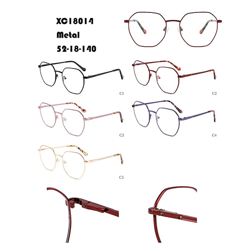 Polygonal Red Eyeglasses Frame In Stock W34818014