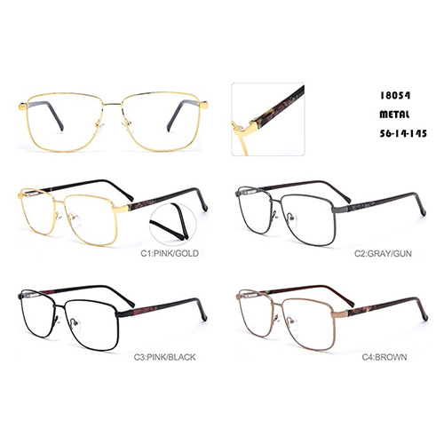 Prescription Glasses Gold Stainless Steel Frame W35418054