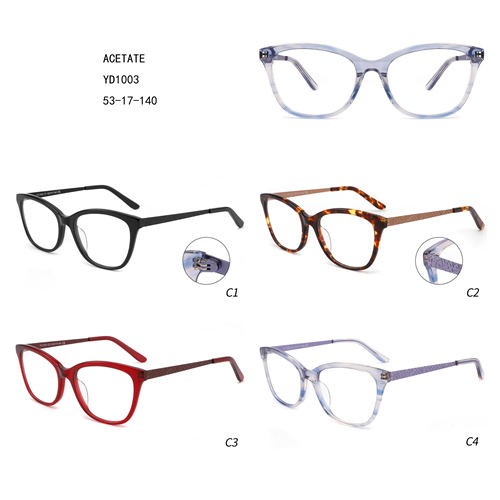 Retro Colorful Acetate Luxury Gafas Women New Design W3551003