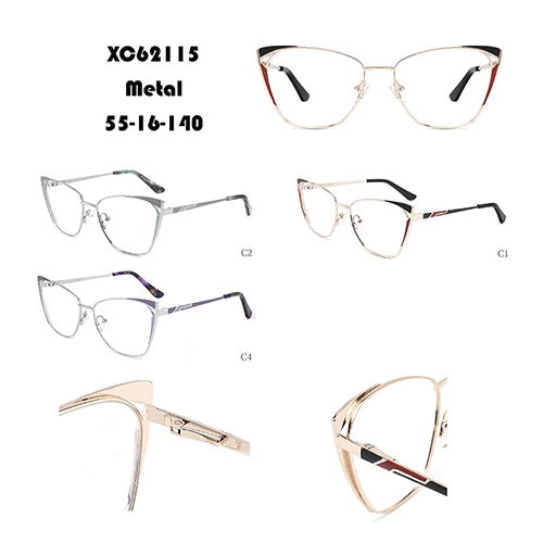 Retro Contrast Metal Optical Frame W34862115