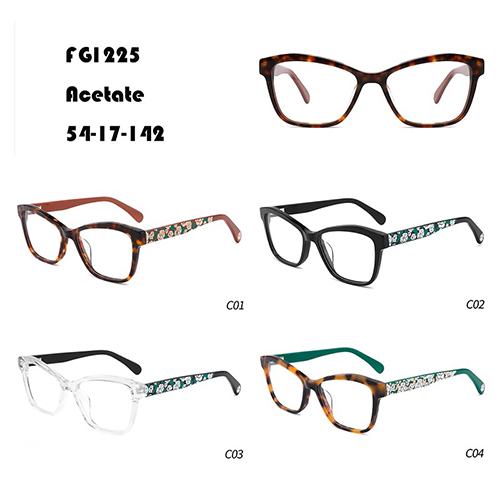 Retro Full Frame Acetate Optical Frame W3551225