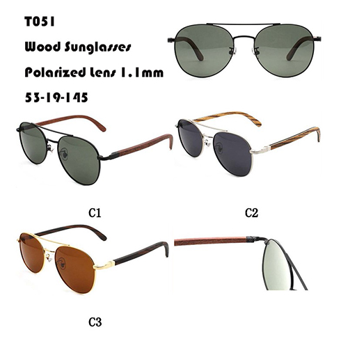 Retro Wood Sunglasses W365051