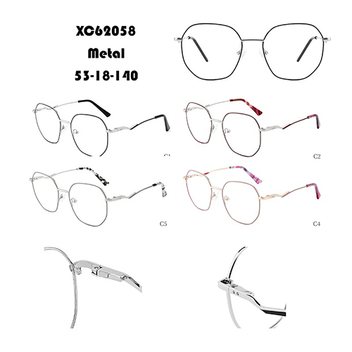 Rose Gold Irregular Metal Glasses Frame Manufacturer W34862058