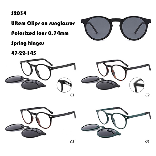 Round Clips On Sunglasses Manufacturer W3552034
