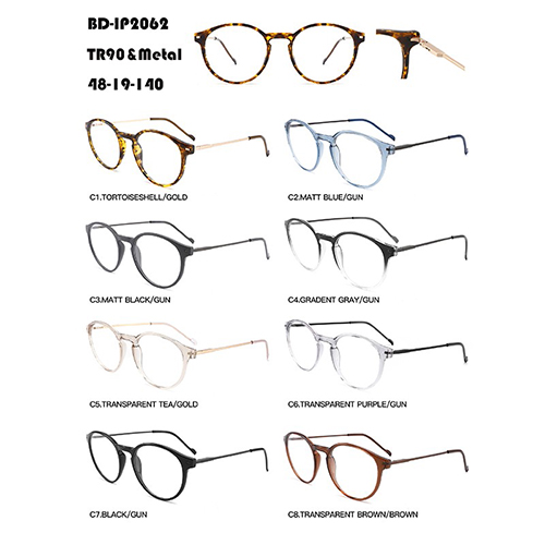 Round Frame TR90 And Metal Eyeglasses W3672062