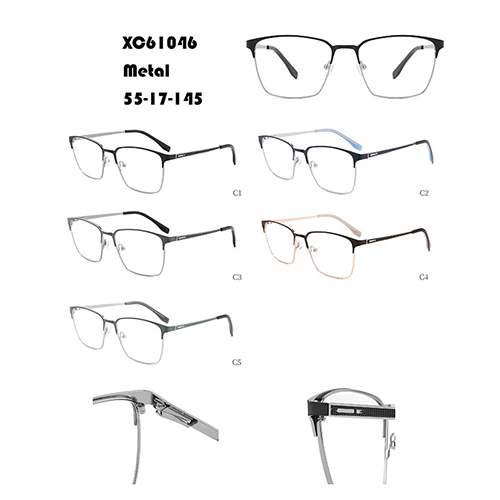 Silver Gray Square Optical Frame W34861046