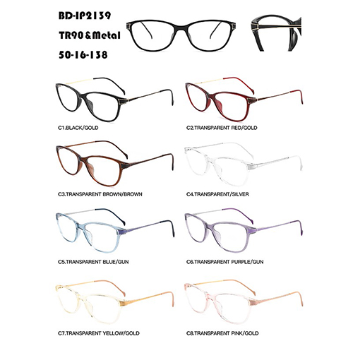 Simple TR90 And Metal Eyeglasses W3672139