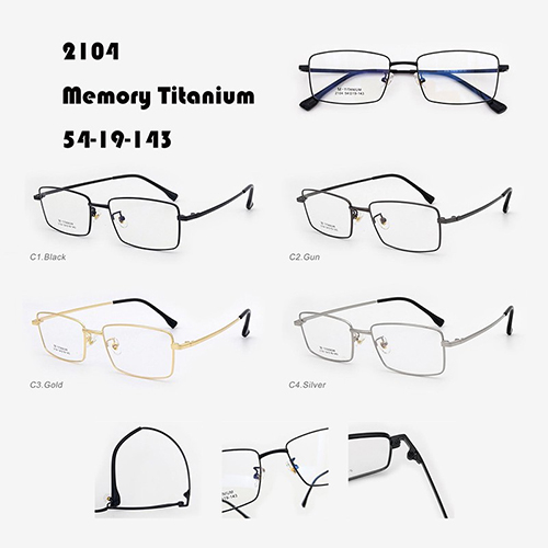 Square Memory Titanium Optical Frame J10032104