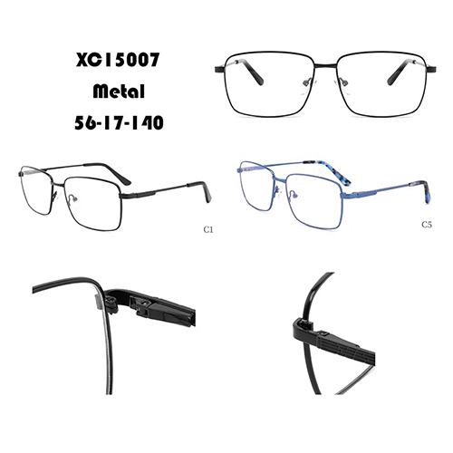 Square Metal Eyeglasses Frame In Stock W34815007