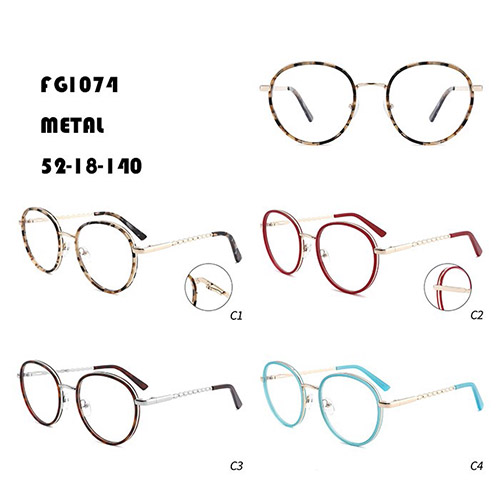 Square Metal Frame Glasses W3551074