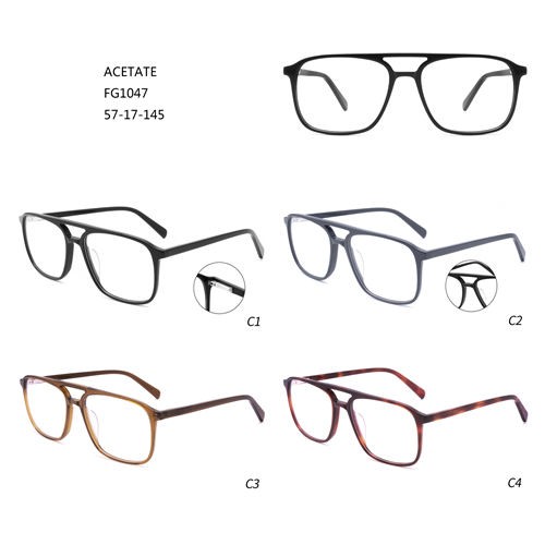 Square Oversize Fashion Acetate De Lunettes Customer Logo Eyeglasses W3551047