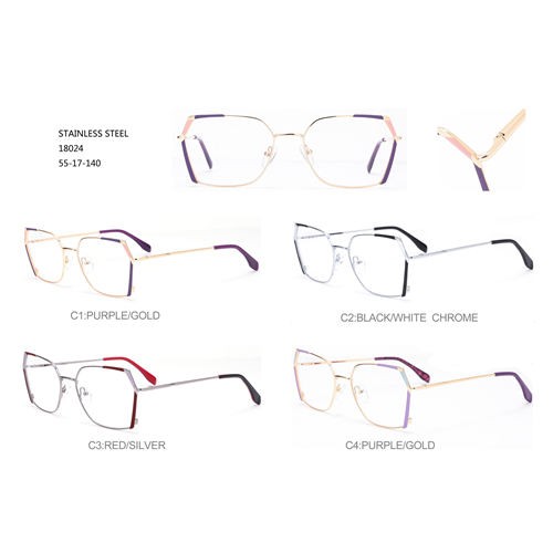 Square Stainless Steel Lunettes Solaires Special Frame W35418024