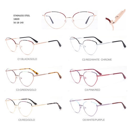 Stainless Steel Lunettes Solaires Colorful Cat Eye W35418009