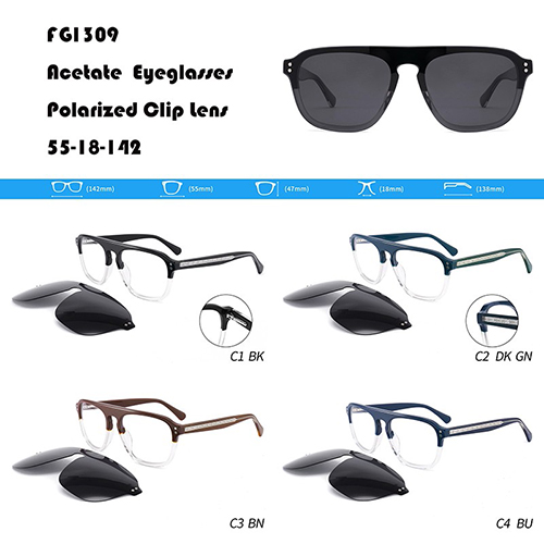 UV Protection Acetate Clips On Sunglasses W3551309