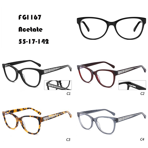 Ultra Light Wood Grain Acetate Optical Frame W3551167