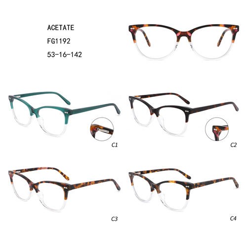 Women Acetate Cat Good Price Gafas Double Colorful W3551192